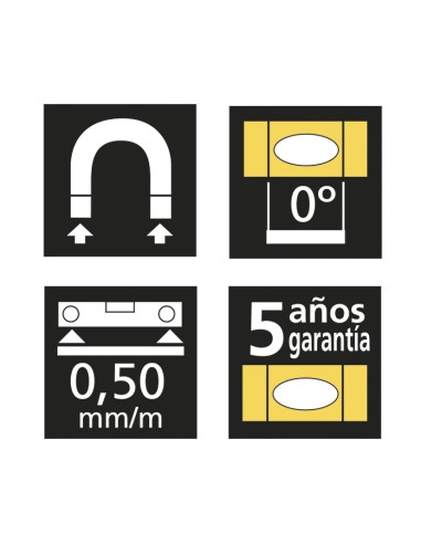 NIVEL ALUM.ANTICHOC.MAG.60CM.RATIO