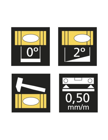 NIVEL ALUMINIO RECT PROF.50CM RATIO
