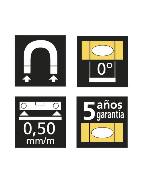 NIVEL ALUMINIO RECT.MAGN 60CM.RATIO