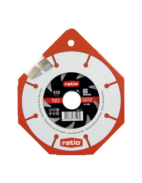 DISCO SEGMEN.UNIV.ECO 125MM.RATIO