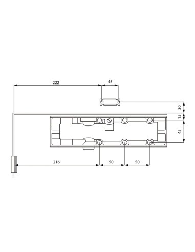 CIERRAPUERTAS DC3-H-100 PLATA RETENCION