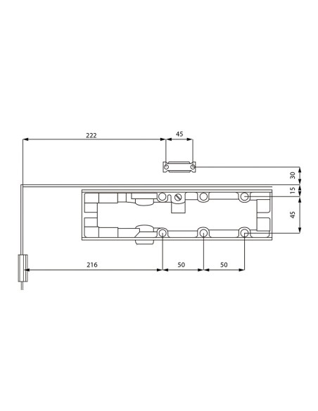 CIERRAPUERTAS DC3-H-100 PLATA RETENCION