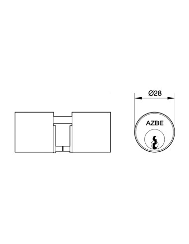 CILINDRO 28 MM.P/CERRAD.Nº 50 YALE