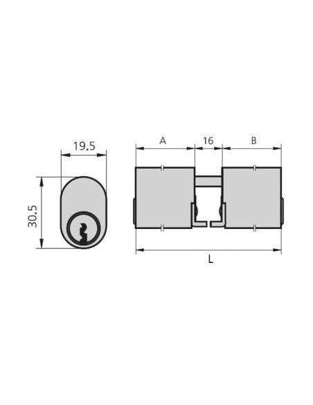 CILINDRO OVAL.NIQ.5964/4-76 CVL