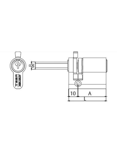 CILINDRO P/CERRAD.Nº2520 TESA