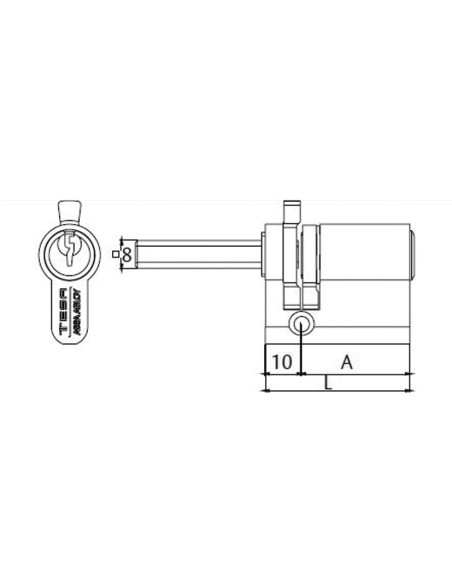 CILINDRO P/CERRAD.Nº2520 TESA