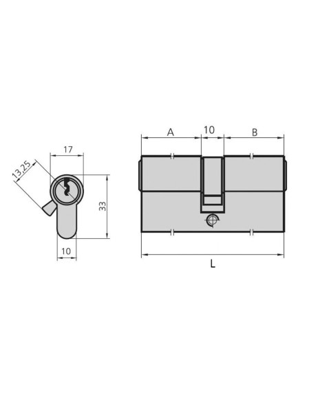 CILINDRO EUROPERFIL 101C3030/4. CVL