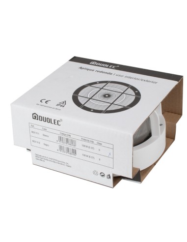 APLIQUE AISLANTE REDON.100W.BLANC DUOLEC