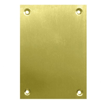 PLACA CIEGA 2 UN.100X70MM LATON SATINADO