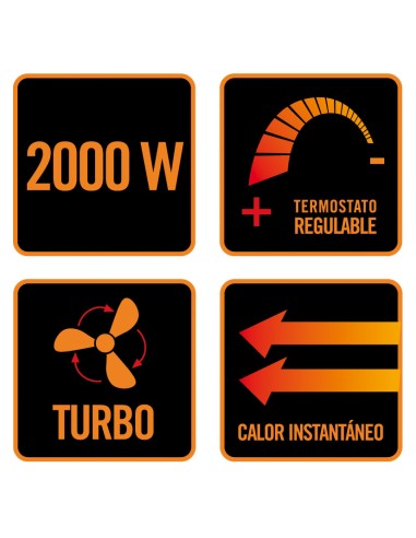 CONVECTOR TURBO. MOD. E354. 2000 W.
