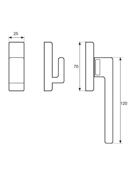 CIERRE PRESION 6801 IZQUIERDA BLANCO