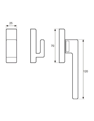 CIERRE PRESION 6801 IZQUIERDA NEGRO