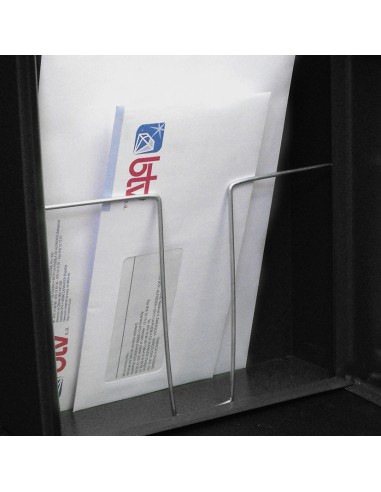 BUZON EXTERIOR MET. COLONIA. NEGRO.