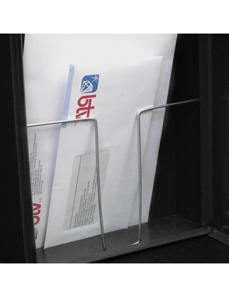 BUZON EXTERIOR MET. COLONIA. NEGRO.