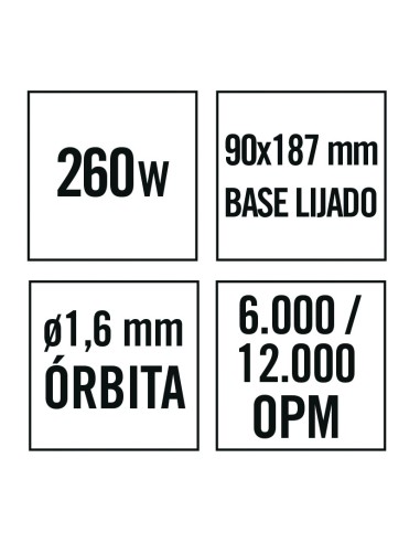 LIJADORA ORBITAL LR260 NM 260W