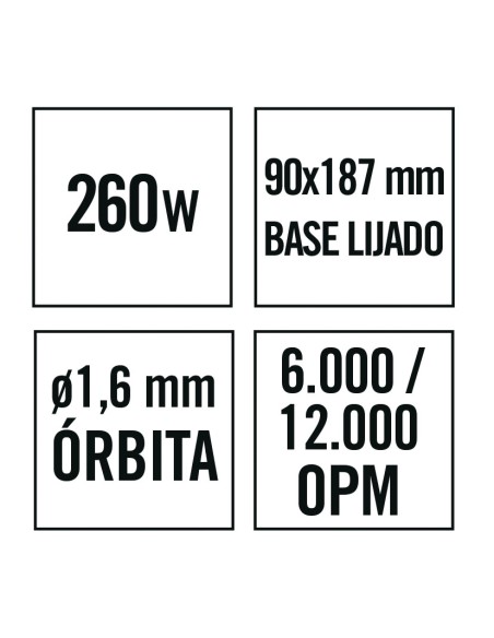 LIJADORA ORBITAL LR260 NM 260W