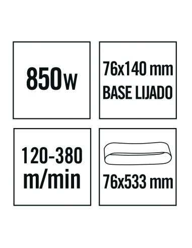 LIJADORA BANDA LR850 NM  850W