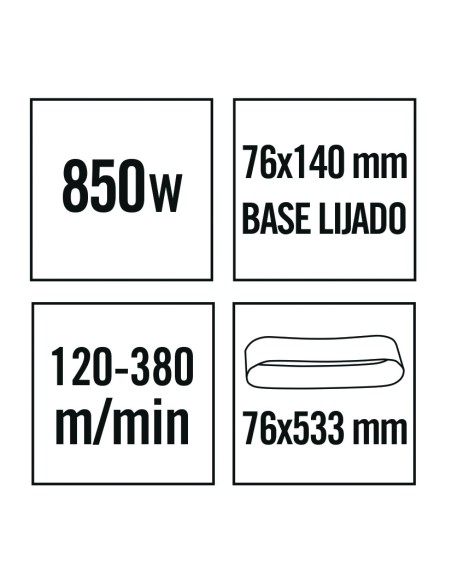 LIJADORA BANDA LR850 NM  850W