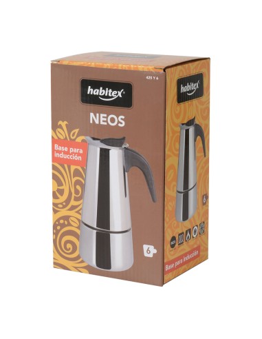 CAFETERA A.INOX. IND. NEOS HABITEX 6 TZ.