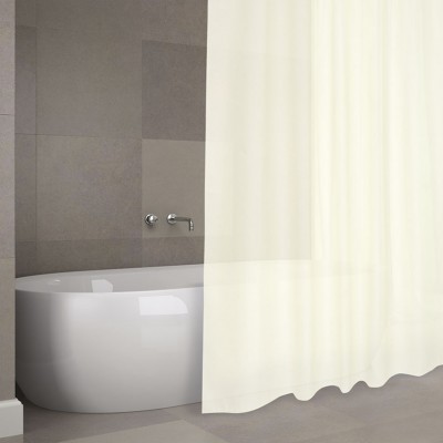 CORTINA BAÑO POLIESTER 180X200CM.BEIGE