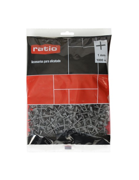 CRUCETA PARA JUNTAS 1 MM. 1000PZAS.RATIO