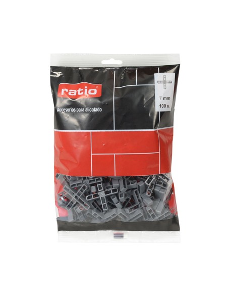 CRUCETA PARA JUNTAS 7 MM. 100 PZAS.RATIO