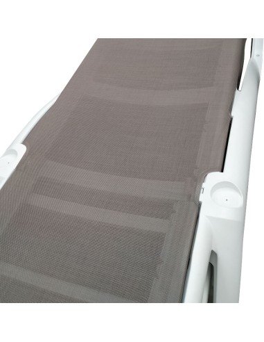 TUMBONA ACQUA 73X190X35 BLANCA/ARENA