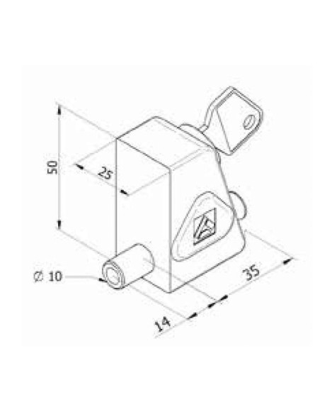 BLOQUEADOR APERT. VENTANA. C/LLAVE. BLCO