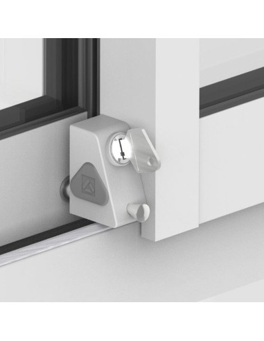 BLOQUEADOR APER. VENTANA. C/LLAVE.NEGRO.