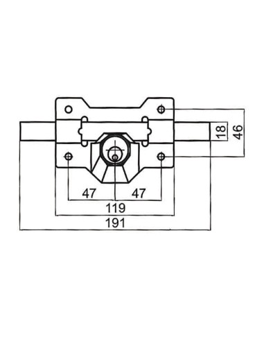 CERROJO MOD.A1 PINTADO CAYS
