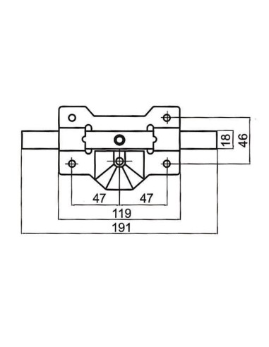 CERROJO MOD.B1P PINTADO CAYS