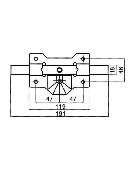 CERROJO MOD.B1P PINTADO CAYS