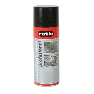 SPRAY GALVANIZADO PLATA 400ML RATIO