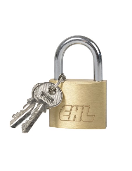 CANDADO LATÓN. ARCO NORMAL. 20 MM.