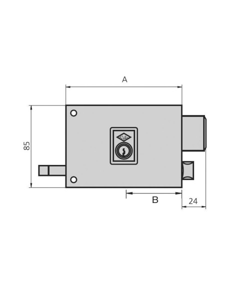 CERRADURA SOBR.Nº125-A/1/8 DCHA.CVL