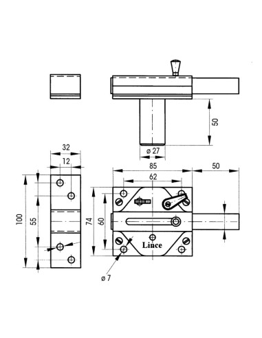 CERROJO 2930 CROMADO
