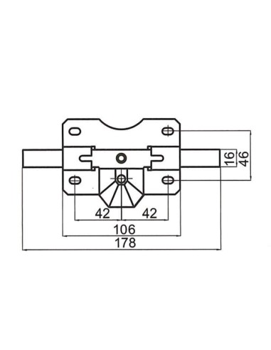 CERROJO MOD. B2P PINTADO CAYS