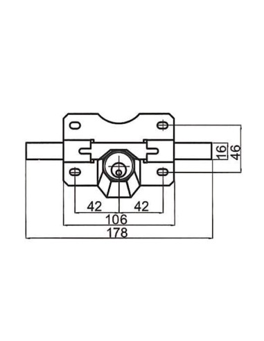 CERROJO MOD.A2P PINTADO 70 MM CAYS