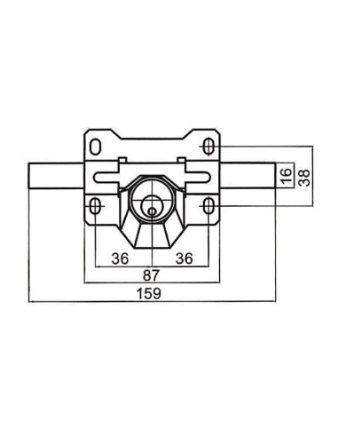 CERROJO MOD.A3P PINTADO CAYS