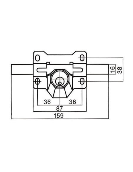 CERROJO MOD.A3P PINTADO CAYS