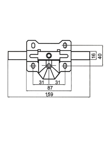 CERROJO MODELO B-4 PINT.CAYS