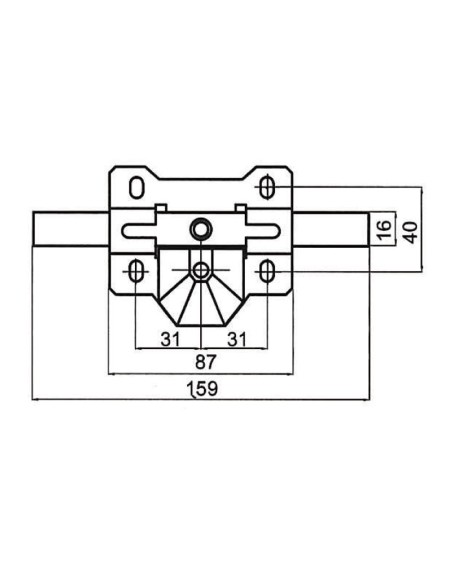 CERROJO MODELO B-4 PINT.CAYS