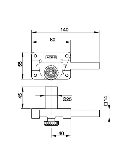 CERROJO SOBREP. MOD. 18. NIQUEL. YALE