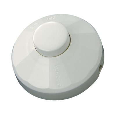 INTERRUPTOR DE PIE 10A/250V BLANCO