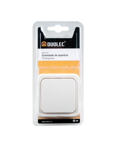 INTERRUPTOR/CONMUTADOR SUPERFICIE BLANCO