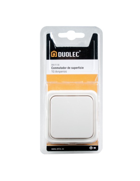 INTERRUPTOR/CONMUTADOR SUPERFICIE BLANCO