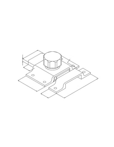 PASADOR CRUZ. LACADO BLANCO.