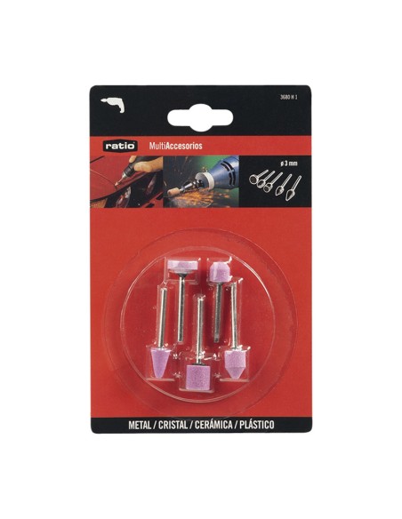 5 MUELAS CON EJE Ø3MM, SURTIDO RATIO