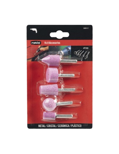 5 MUELAS CON EJE Ø6MM, SURTIDO RATIO