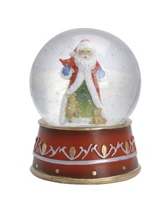 BOLA NIEVE STA CLAUS 10XH.14 CM. SURTIDA